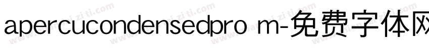 apercucondensedpro m字体转换